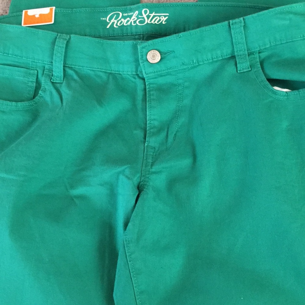 Green rockstar Old Navy jeans